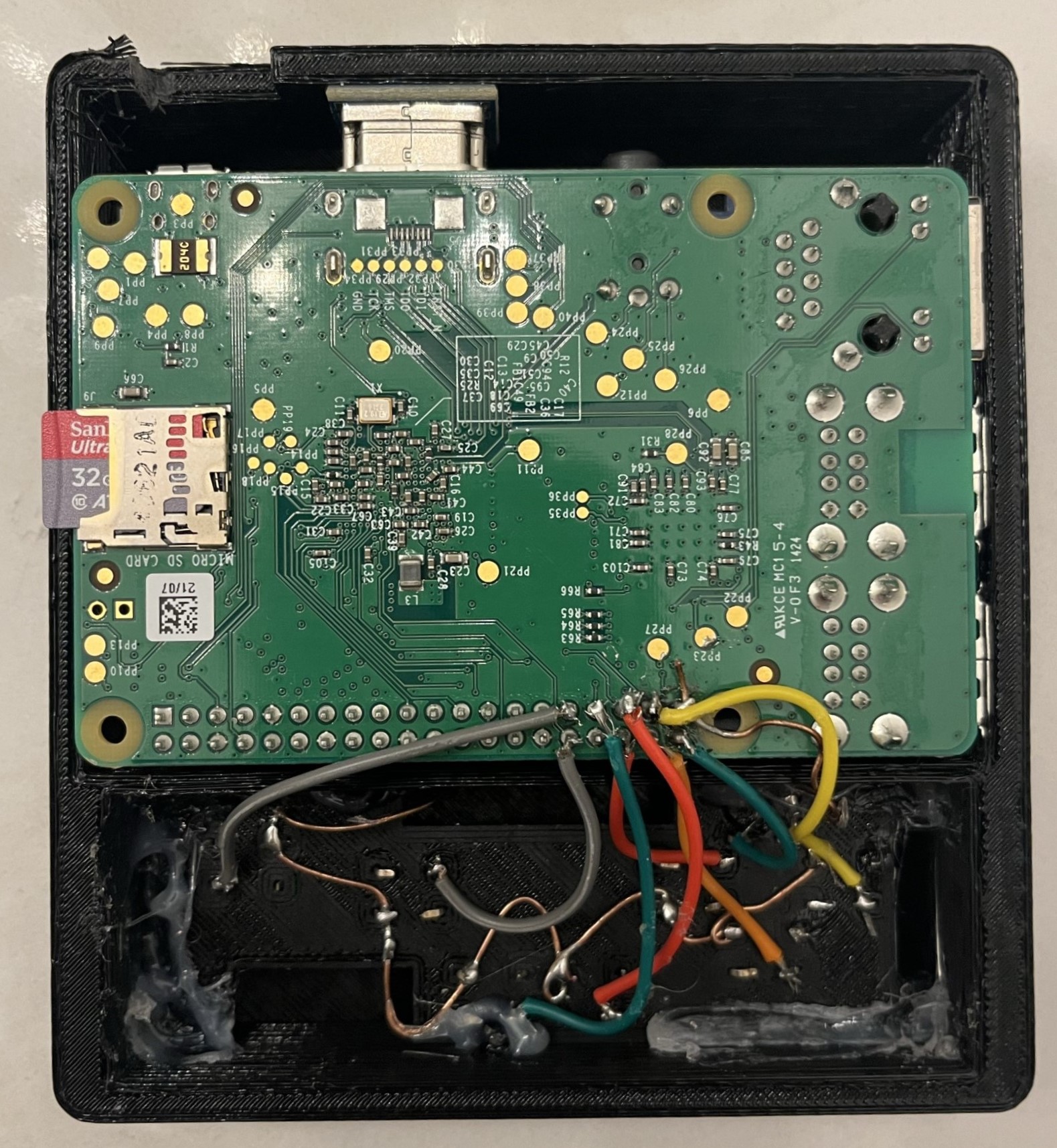 Raspberry Pi Portable Internal Components
